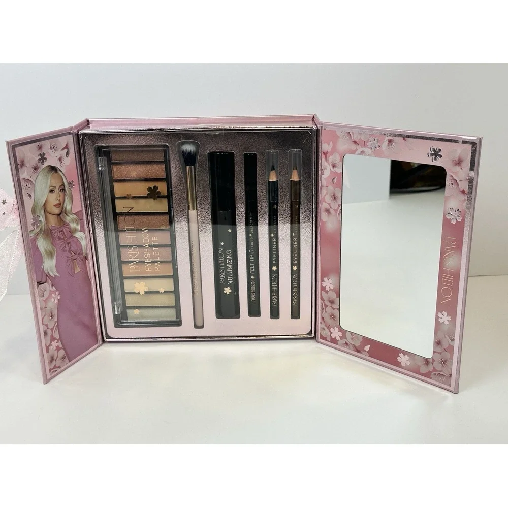 Paris Hilton Timeless Beauty Essential Makeup Set Eyeshadow Palette Mascara
